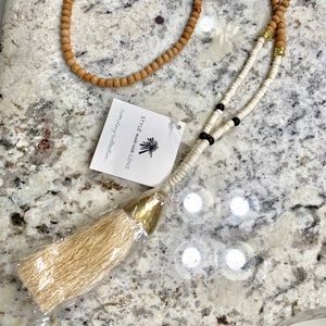 Noonday Handmade Tassel Boho Long Necklace